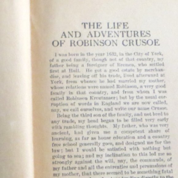 Robinson Caruso Hardcover Vintage Edition No Date Children's Books Classics - Picture 5 of 6